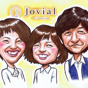 私たちJovialを世界チャンピオンの方がおしゃれに描いてくださいました！