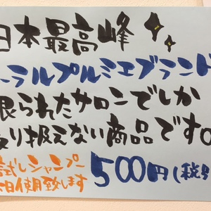 1万円のシャンプー！使えば納得、日本最高峰のイーラルプルミエブランド！！